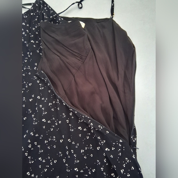 Saltwater LUXE/ Elegant Black & White Maxi Dress/ Side Zipper/ Size US L - Picture 9 of 16